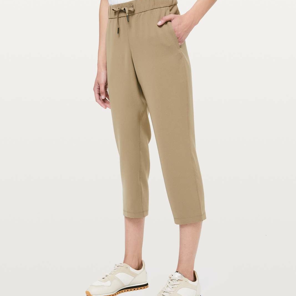 Casual Tan Cropped Pants
